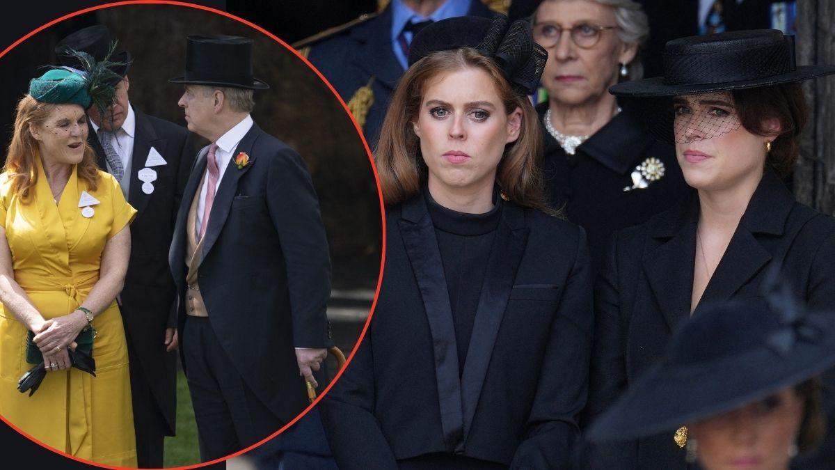 Photo of Sarah Ferguson, Andrew Windsor, Princesses Beatrice and Eugenie