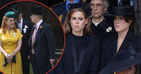 Photo of Sarah Ferguson, Andrew Windsor, Princesses Beatrice and Eugenie