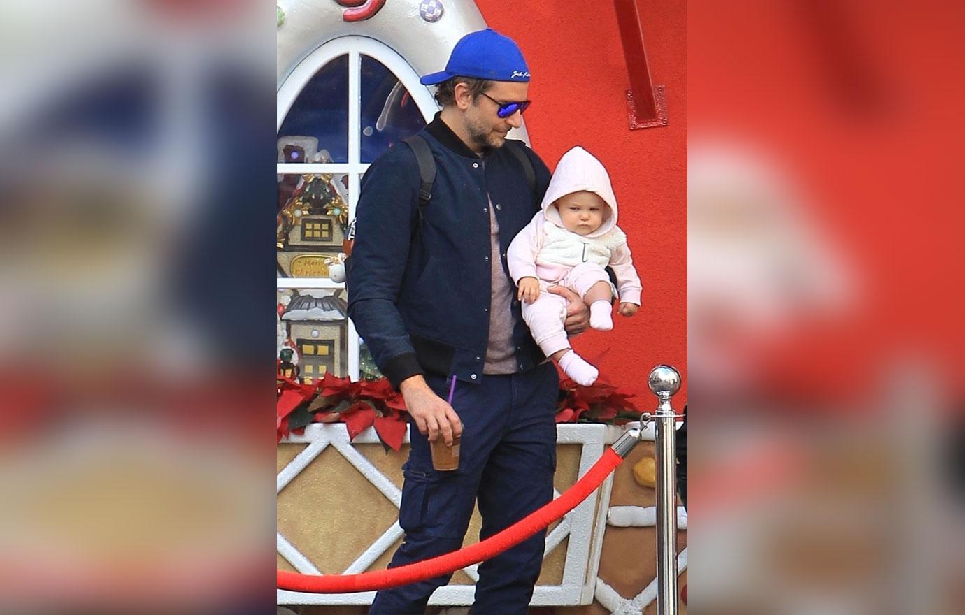 Bradley Cooper And Irina Shayk Take Daughter To Santa