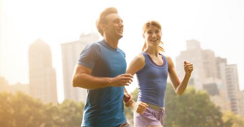 //woman and man working out pp