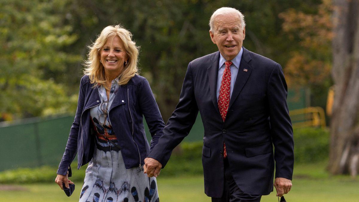 A photo of Jill and Joe Biden