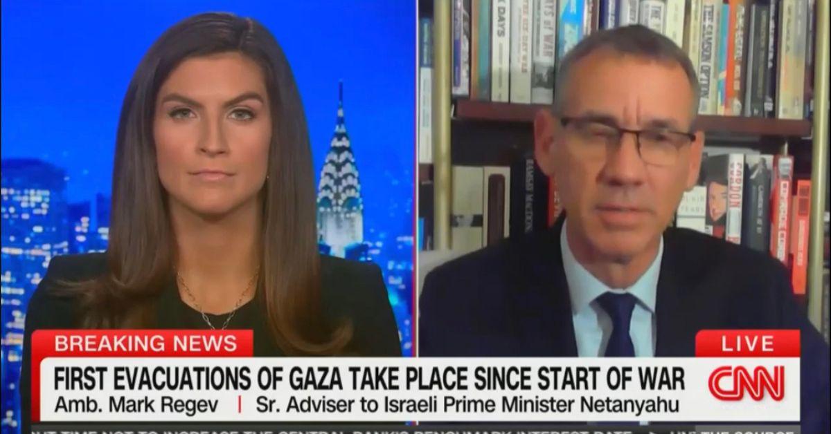 cnn kaitlan collins netanyahu advisor israeli airstrikes gaza camps