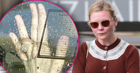 Kirsten Dunst First Glimpse Engagement Ring Jess Plemons