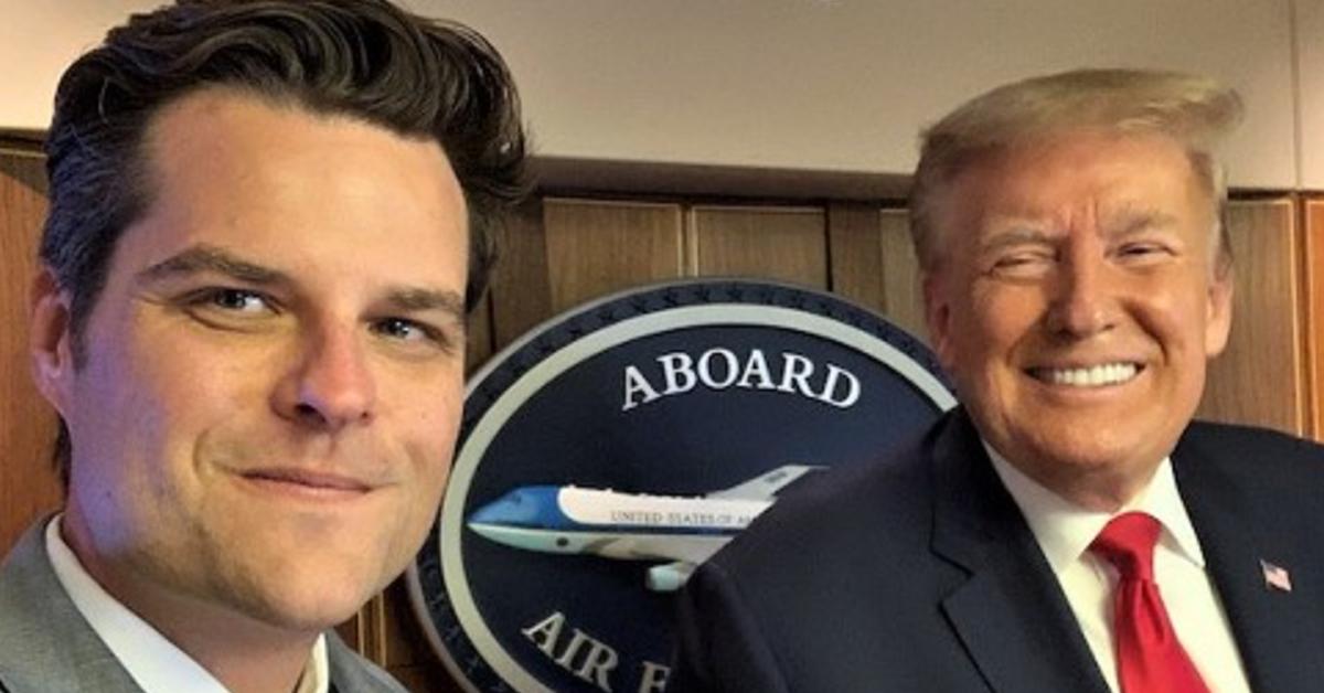 Donald Trump Reportedly Refuses To Meet With Matt Gaetz