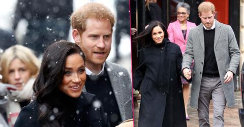 Meghan Markle Prince Harry Bristol Snow PDA
