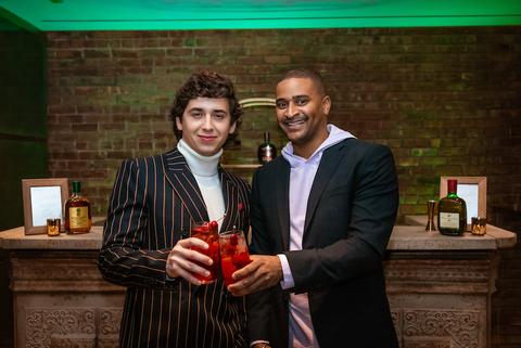 marcello hernandez and chef jj johnson toast to a noche buena with buchanans whisky