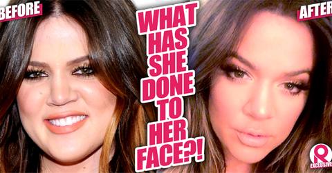 //khloe kardashian face transformation wide