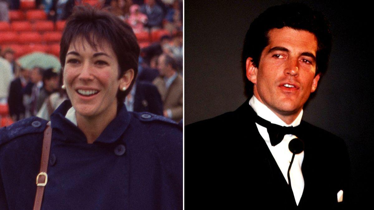 Photo of Ghislaine Maxwell and JFK Jr.
