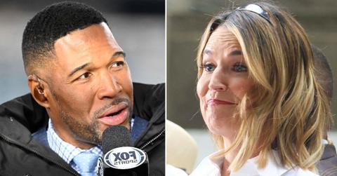Split photo of Michael Strahan, Savannah Guthrie