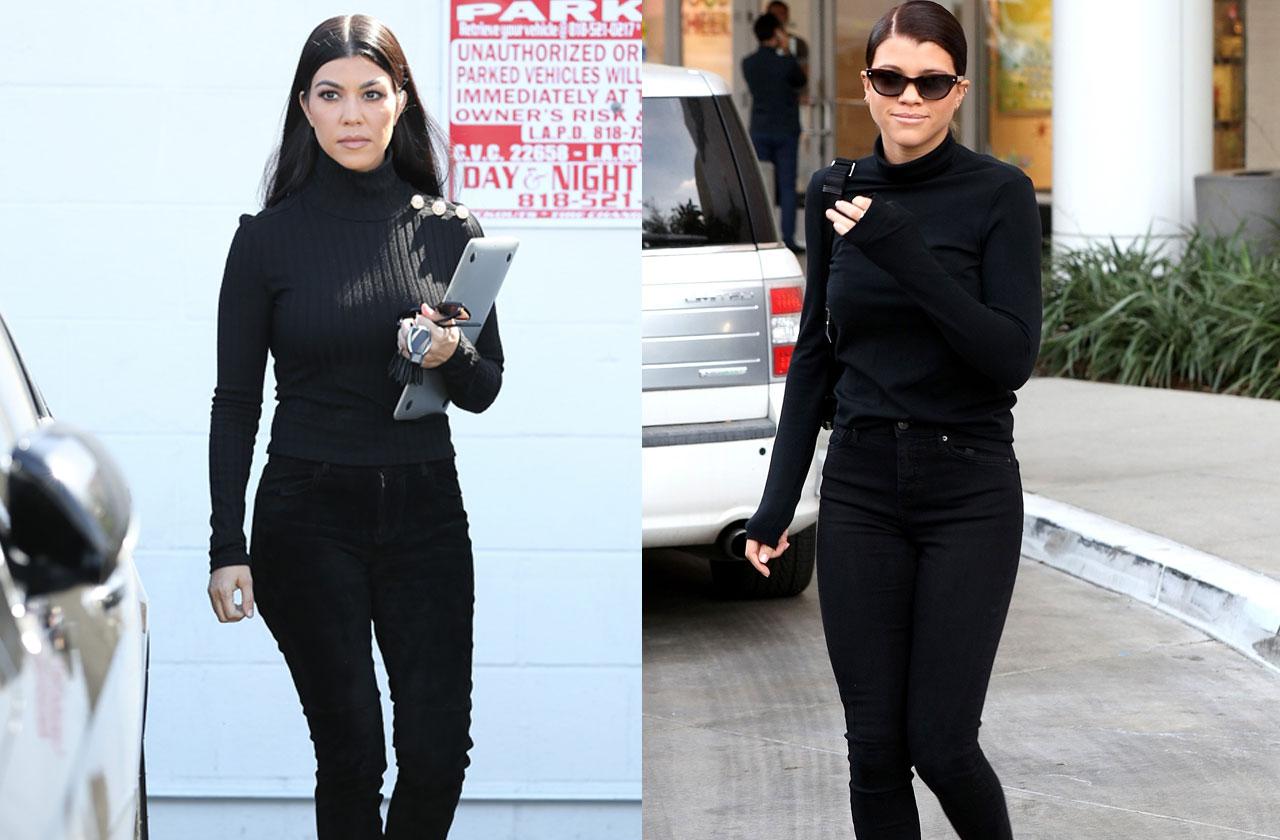 Kourtney Kardashian & Sofia Richie Have Matching Styles — Pics