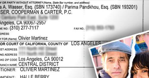 Halle Berry Olivier Martinez Divorce Papers Filed