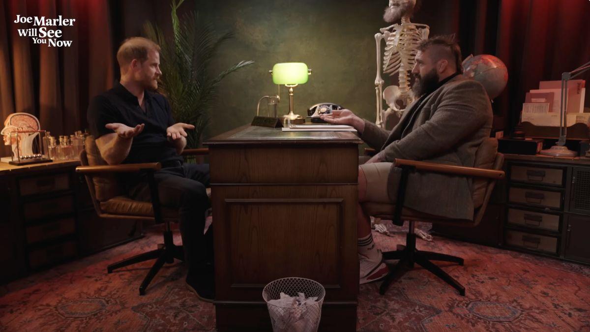 Photo of Prince Harry and Joe Marler