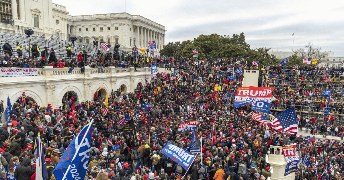 Photo of Capitol rioters on January 6
