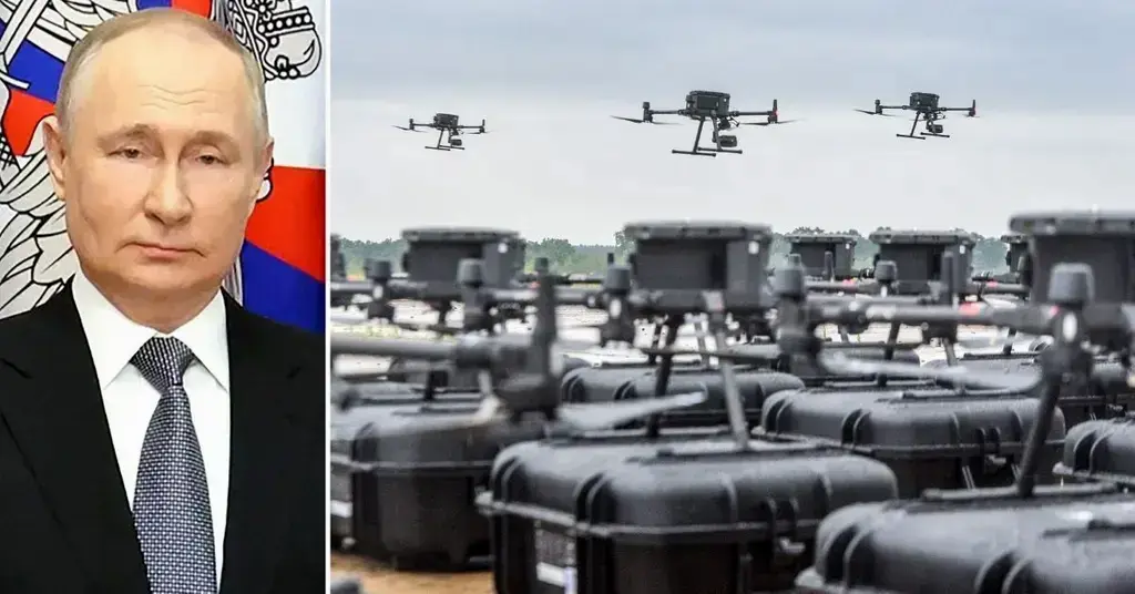 Composite photo of Vladimir Putin