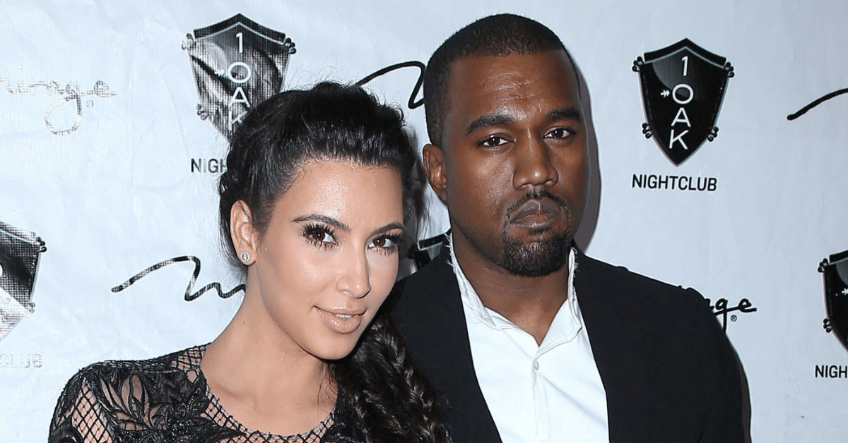 Photo of Kim Kardashian and Kanye West