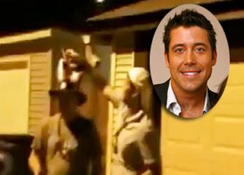 VIDEO: The Bachelor’s Ed Swiderski Lights A Firecracker On Friend’s Head!