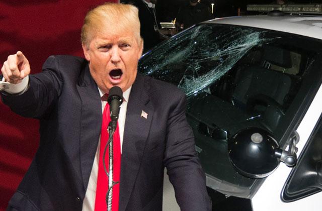 //donald trump rally angry mob turns violent video pp