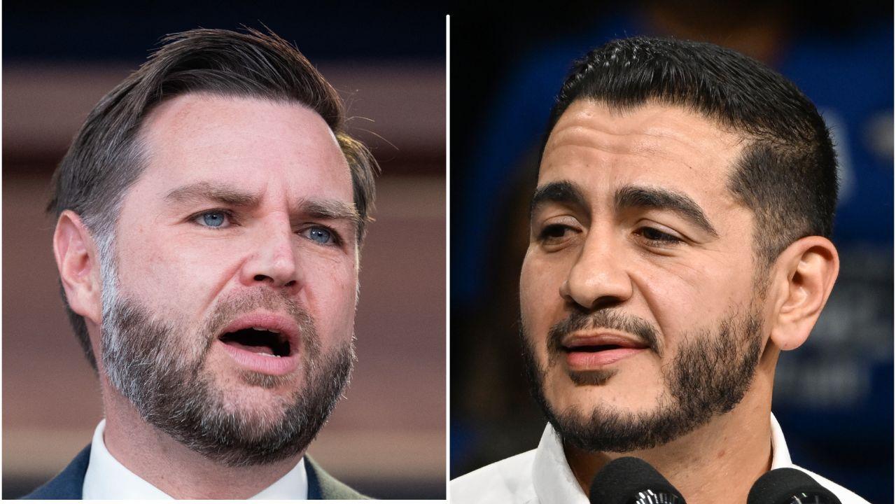picture of JD Vance and Abdul El-Sayed