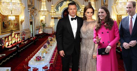 Brad Pitt, Angelina Jolie Have Tea With Prince William, Kate Middleton
