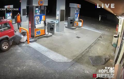Security Camera Captures Moment Two Suspects Attempt To Steal ATM