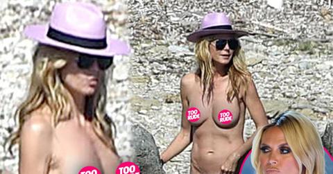 //heidi klum topless bikini france pp