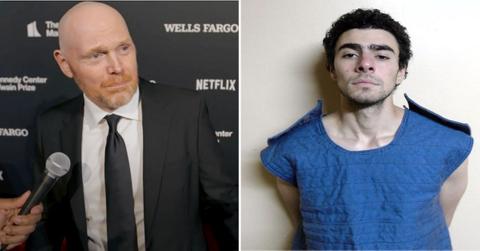 Split Photo of Bill Burr, Luigi Mangione