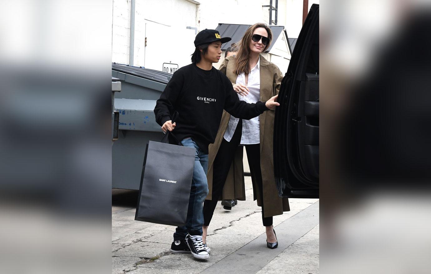 //angelina jolie pax shop after brad returns to jennifer anistons side