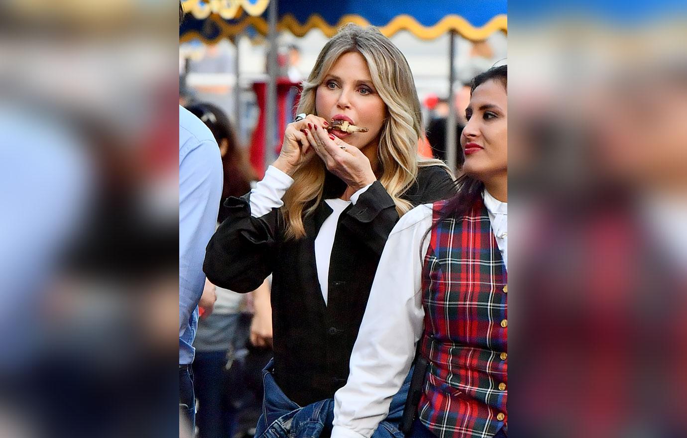 Christie Brinkley Eating Banana