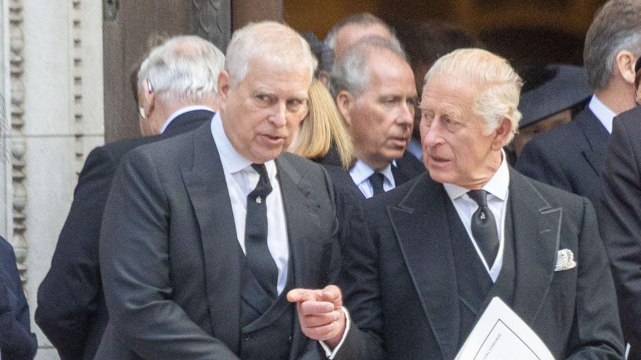 Photo of Andrew Mountbatten Windsor and King Charles