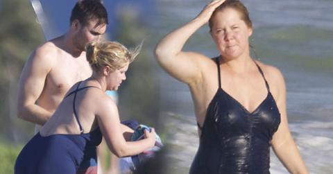 Amy Schumer Bathing Suit Boyfriend Shirtless Kiss Hawaii