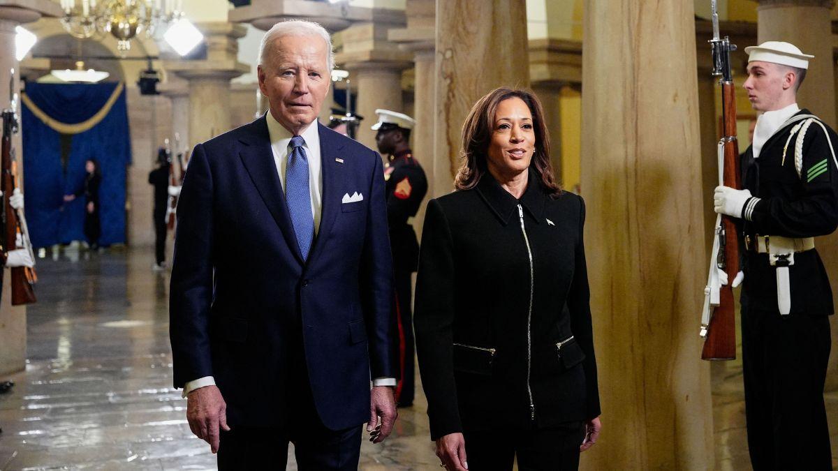 A photo of Joe Biden and Kamala Harris