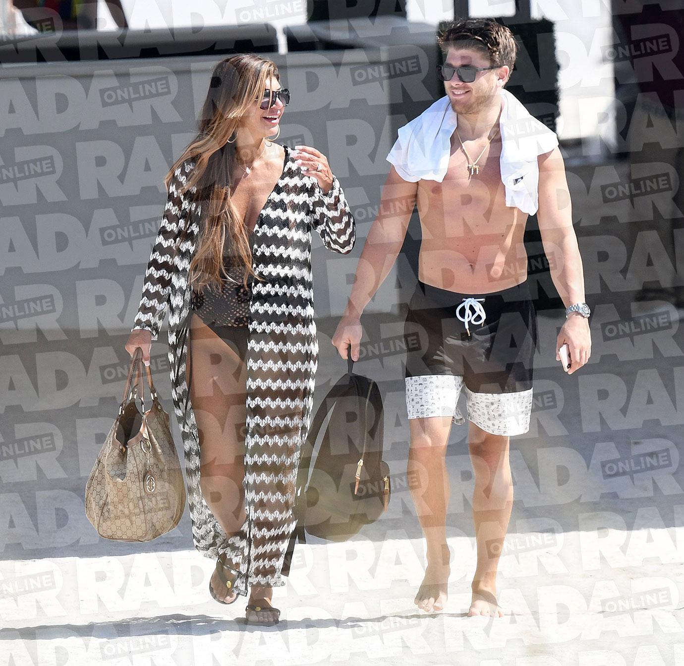 teresa giudice new boyfriend blake schreck beach stroll cheating scandal