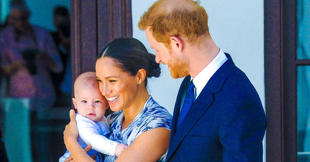 Photo of Prince Harry, Archie and Meghan Markle