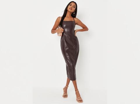 missguided kim kardashian fall fendi skims collaboration leather dress shop