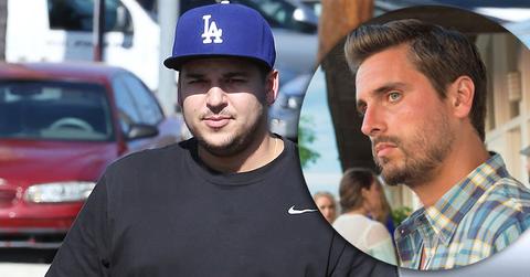 //scott disick supports rob kardashian