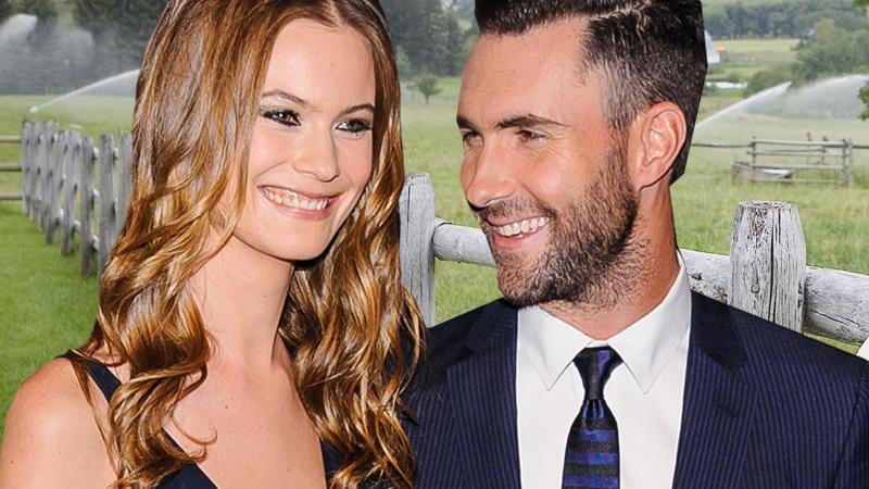 //adam levine and behati prinsloo pp