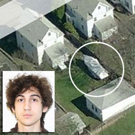 //dzhokhar tsarnaev surrounded square