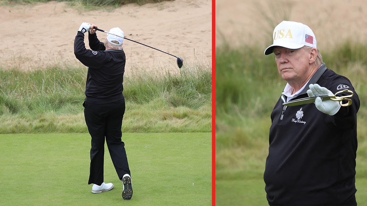Trump has golf plans the next day in Ireland.
