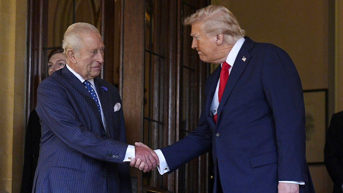 Photo of King Charles and Donald Trump