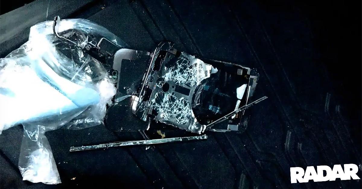 smashed cell phone