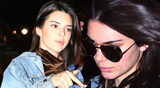 Acne Attack! Makeup-Free Kendall Jenner Tries To Hide Major Breakout