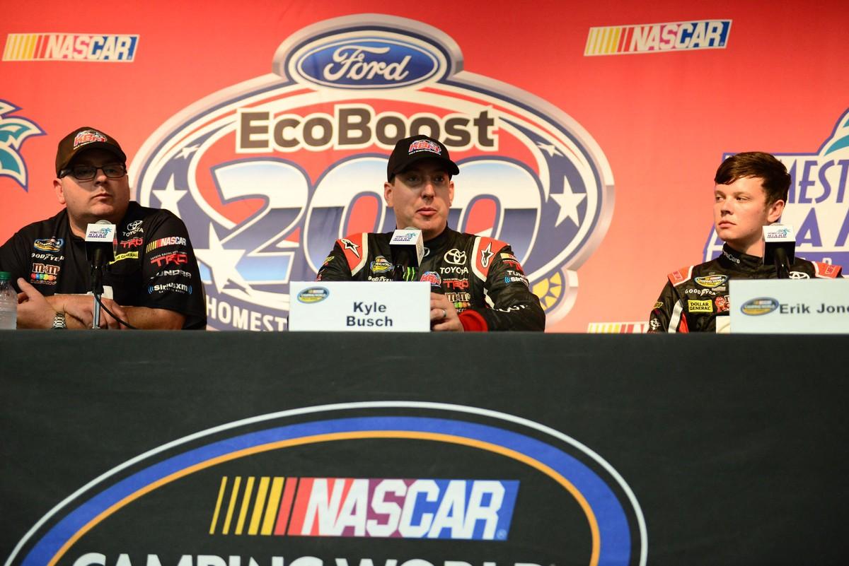 A 911 caller reported Kyle Busch was coughing up blood and lying on a bathroom floor before he was hospitalized.