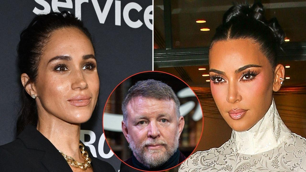 picture of meghan markle, guy ritchie and kim kardashian