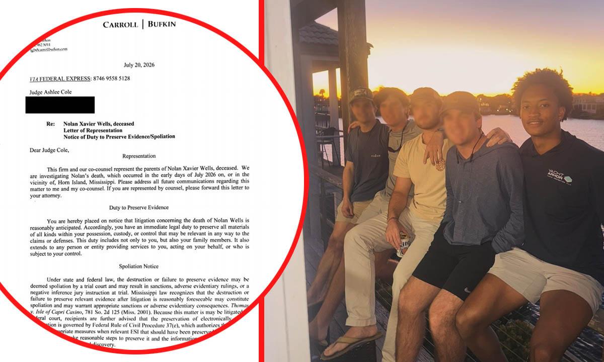 Nolan Wells' parents have issued 'intent to sue' notices to his friend's parents.