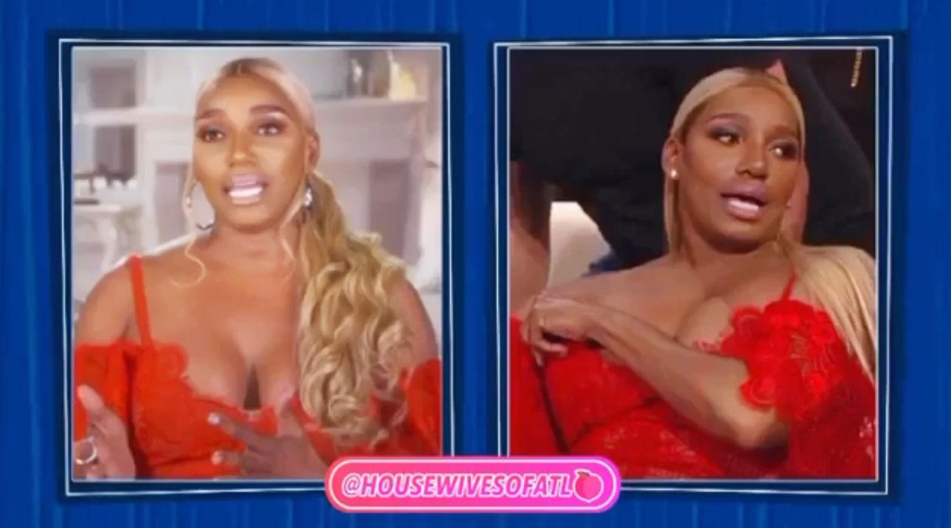 NeNe Leakes Wearing Red Dress From recent Shw, and Wearing Same Red Dress With Broken Strap A while Back