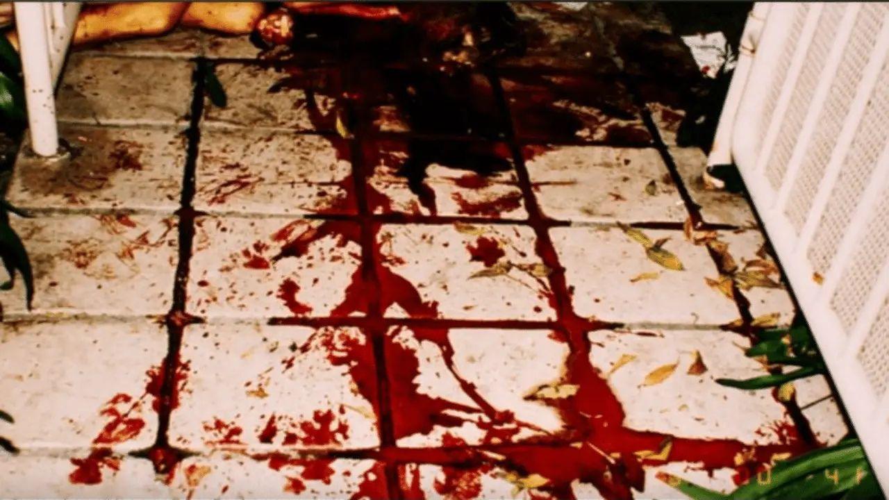 Crime scene photos reveal the blood scene after the murders.