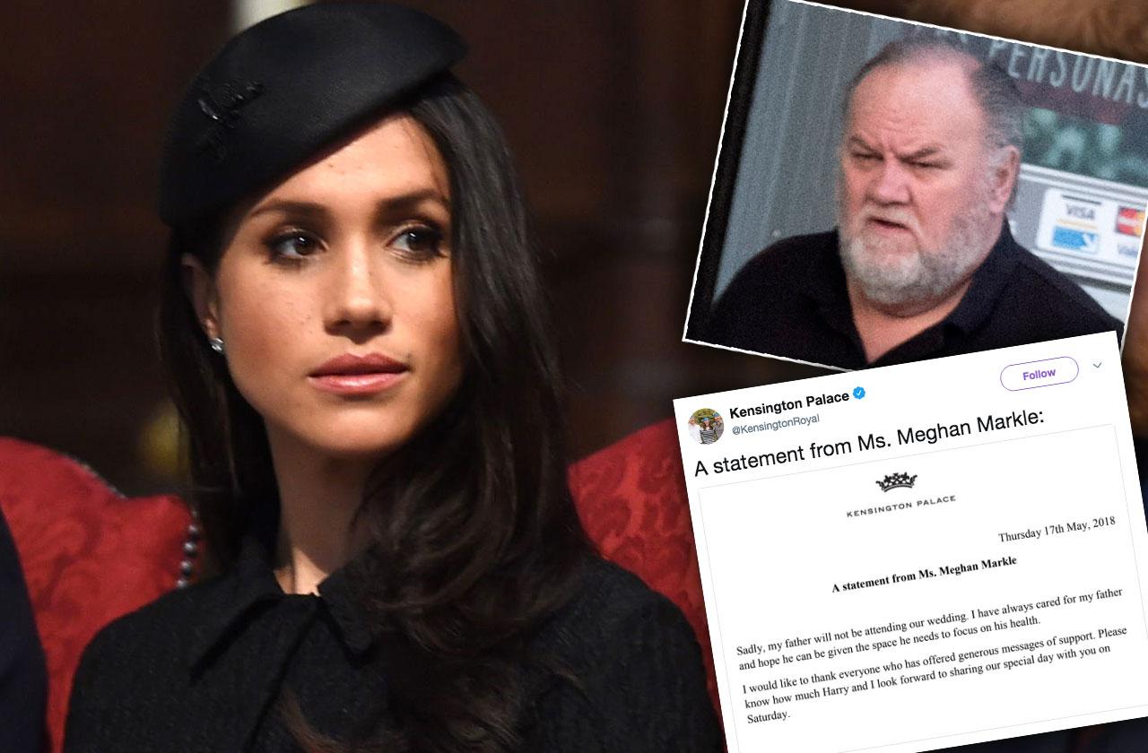 Meghan Markle Statement Dad Royal Wedding