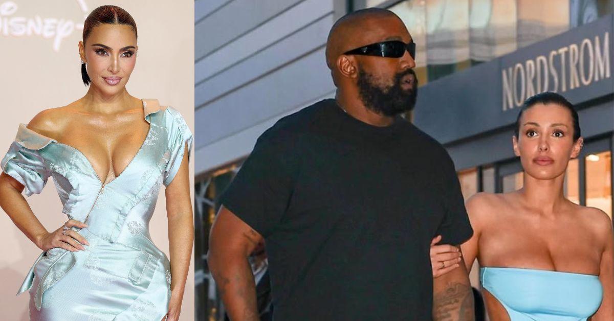 Kanye West reportedly mocked Kim Kardashian's new haircut, claiming she copied his wife Bianca Censori.