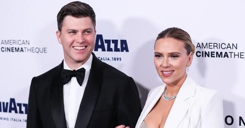 Photo of Colin Jost and Scarlett Johannson