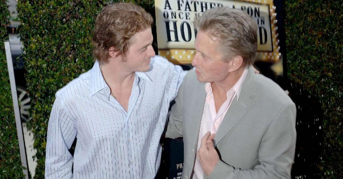 Cameron Douglas and Michael Douglas in 2005